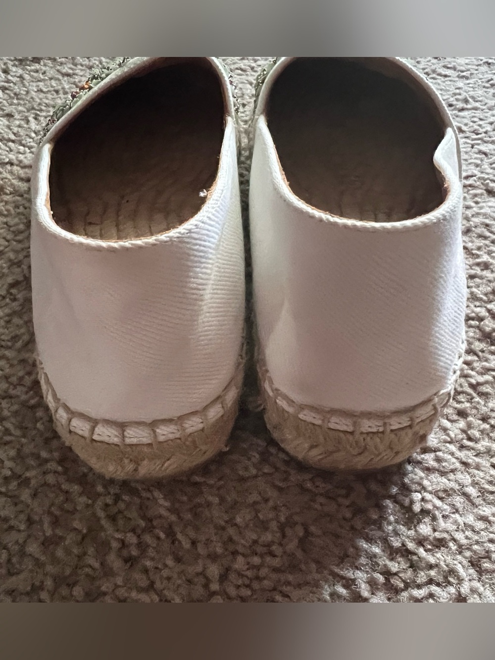 Miu Miu Embroidered Canvas Floral Beaded Espadrilles Sz 37 - Picture 11 of 12